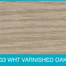 Self Adhesive Pipe Covers for Laminate Floors FC33 WHITE VARNISHED OAK (PK 4)