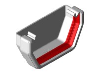 FreeFlow FRS607 114mm Square Gutter External Stop End