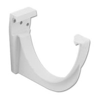 Flo Plast Hi-Cap Gutter Fascia Bracket White 115mm x 75mm High Capacity Deep Flow System RKH1.W ? Pack of 10
