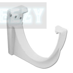 Flo Plast Hi-Cap Gutter Fascia Bracket White 115mm x 75mm High Capacity Deep Flow System RKH1.W ? Pack of 10