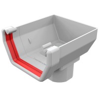 FreeFlow FRS606 114mm Square Gutter Stop End Outlet