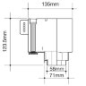OSMA 8T808 STORMLINE 111mm OGEE STOPEND OUTLET RIGHT HAND