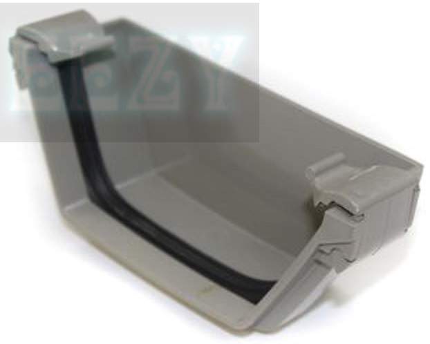 No Grey Polypipe Ex Geberit Terrain Corniche Square Gutter System 2255 5 Short Stop End