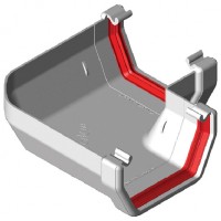 Freeflow FRS603 114mm Square Gutter 90 Degree Angle