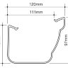 Pack of 3 x OSMA 8T816 STORMLINE 111MM FLEXICLIPS