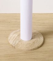 Pack of 2 x (WS1b RAW OAK) Solid Oak Pipe covers