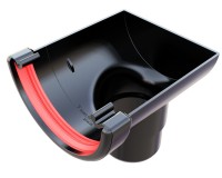 Freeflow FRR606 112mm Half Round Gutter Stop End Outlet