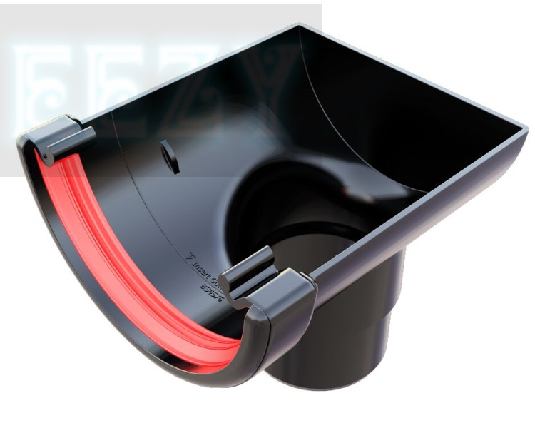 Freeflow FRR606 112mm Half Round Gutter Stop End Outlet