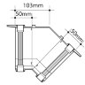OSMA 8T844 STORMLINE 111MM OGEE 45 DEG INTERNAL ANGLE