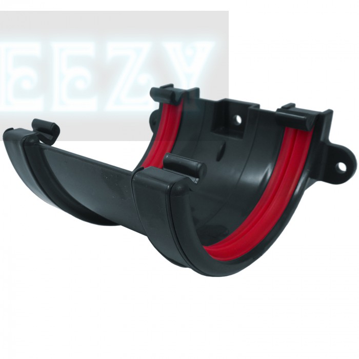 FRR602 Half Round Gutter Union Joint 112mm Freeflow Rainwater System with Rubber Seal Weather-Resistant Easy to Install