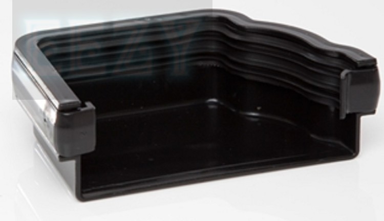Polypipe Sovereign External Stop End left Hand RH707b BLACK 117x75 High Capacity OGEE system