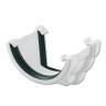 Flo Plast Ogee to Half Round Gutter Adaptor Left Hand 112mm White 112mm x 52mm RNR4.W