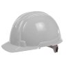 PREMIUM UNVENTED HARD HAT - WHITE, YELLOW & BLUE