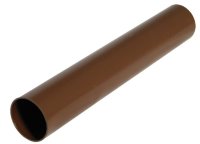 Floplast Miniflo Downpipe 2 metre x 50mm for shed, conservatory etc (Supplied as 2 x 1 metre lengths)