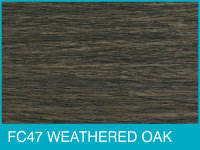 Self Adhesive Pipe Covers for Laminate Floors FC47 DK WEATHERED OAK (PK 4)