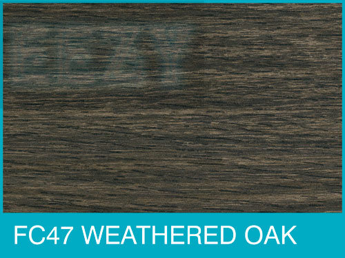 Self Adhesive Pipe Covers for Laminate Floors FC47 DK WEATHERED OAK (PK 4)