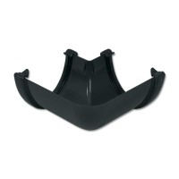 Flo Plast Hi-Cap Gutter Angle 90 Degree 115mm x 75mm Deep Flow Anthracite Grey RAH1.A
