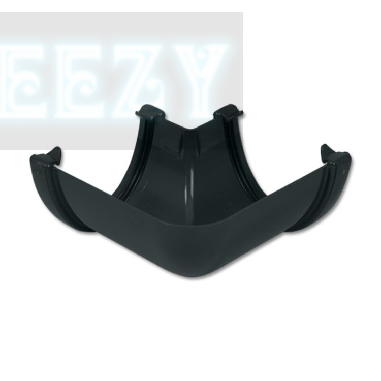 Flo Plast Hi-Cap Gutter Angle 90 Degree 115mm x 75mm Deep Flow Anthracite Grey RAH1.A