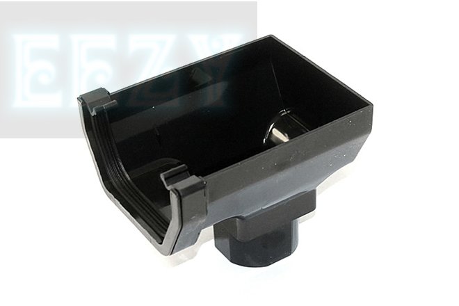 Marshall Tufflex Squareline Gutter 114mm Stop End Outlet RWSO2