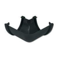 Flo Plast Hi-Cap Gutter Angle 135? Anthracite 115mm x 75mm Deep Flow System RAH2.A
