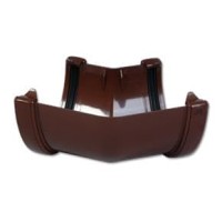Flo Plast Hi-Cap Deep Flow Gutter Angle 135? Brown 115mm x 75mm RAH2.BR