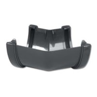Flo Plast Hi-Cap 115mm x 75mm Gutter Angle 135 Degree Grey RAH2.G Deep Flow System 10 Year Guarantee