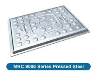 Peter Savage PS51CP Manhole Cover 5T driveway load rating - Pressed Steel for 600x450 clear opening (25mm deep)