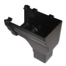 Flo Plast Ogee Gutter Stop End Outlet RH 110mm x 80mm Cast Iron Effect RON3.CI