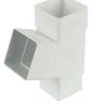 FLOPLAST Square Line RYS1 65mm Square 67 Degree Downpipe Branch