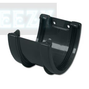 Flo Plast Hi-Cap Gutter Union Bracket 115mm x 75mm Anthracite Grey RAL 7024 - RUH1.A