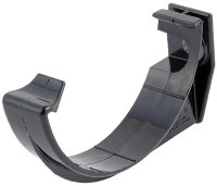 Pack of 3 x Hunter R36 Miniline Fascia Bracket (BLACK) for 76mm guttering system