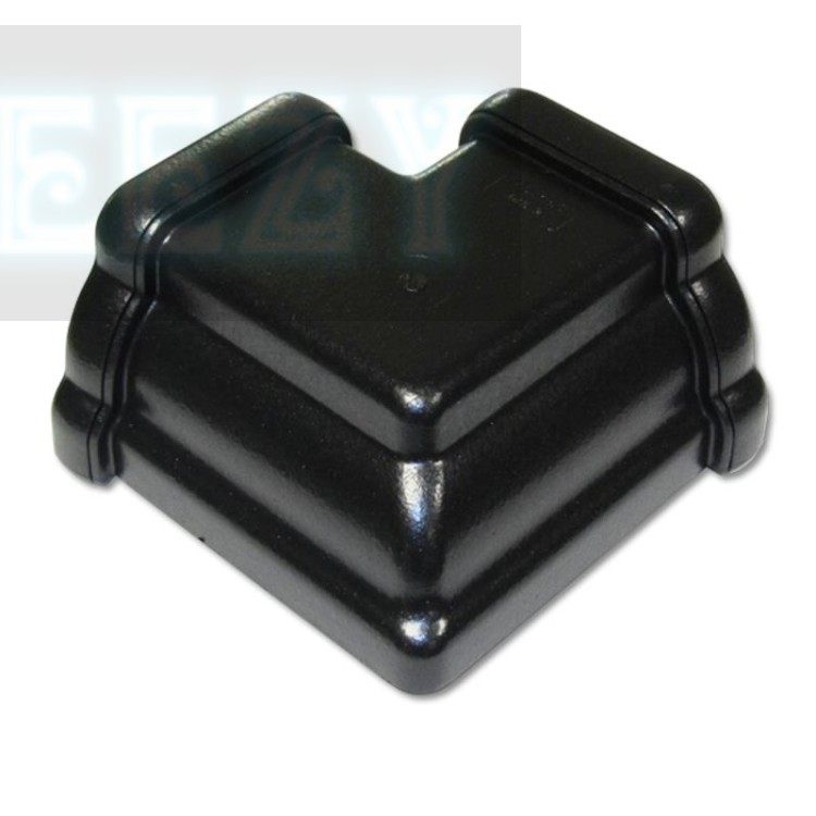 Flo Plast Niagara 110mm x 80mm Ogee Gutter External 90? Angle Cast Iron Effect RAN2.CI