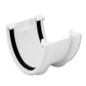 Flo Plast Hi-Cap Gutter Union Bracket White 115mm x 75mm High Capacity uPVC Connector RUH1.W