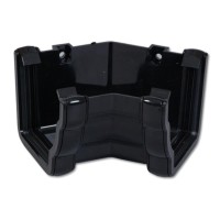 Flo Plast Ogee Gutter Internal Angle 135? Black 110mm x 80mm Niagara System RAN3.BL