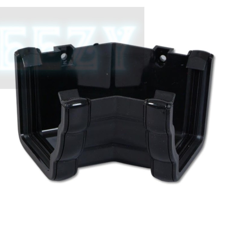 Flo Plast Ogee Gutter Internal Angle 135? Black 110mm x 80mm Niagara System RAN3.BL
