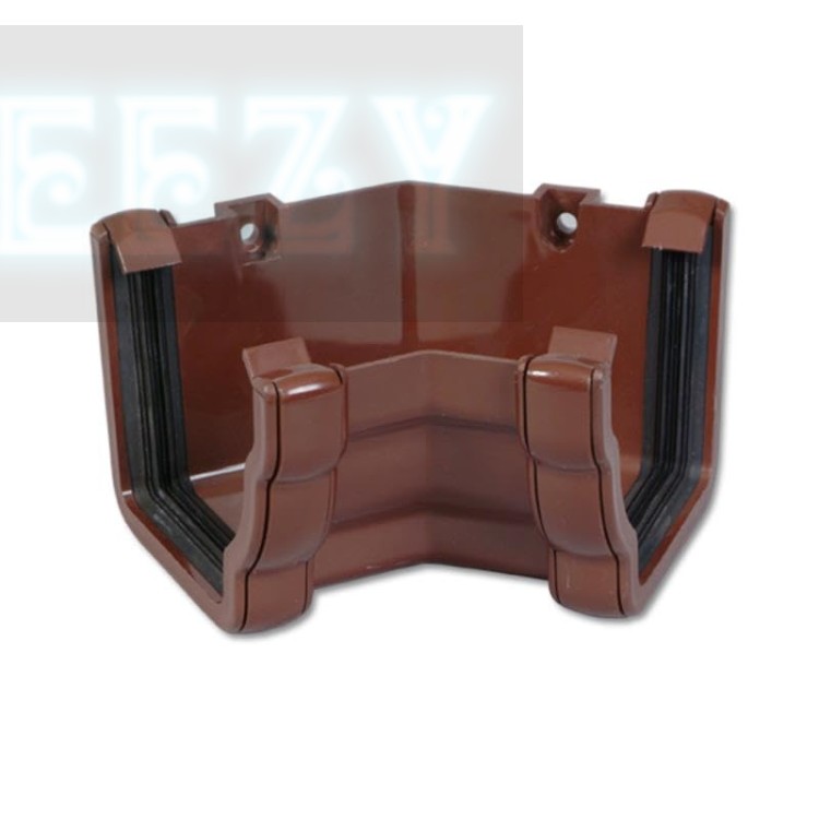 Flo Plast Ogee Gutter Internal Corner 135? Brown 110mm x 80mm Niagara System RAN3.BR
