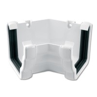 Flo Plast White Ogee Gutter Internal Angle 135? - Niagara 110mm x 80mm System - RAN3.W