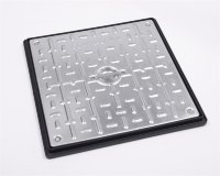 ClarkDrain PC5BG3 450 x 450 x 5T GPW Galv Steel Solid Top SEALED AND LOCKING Manhole Cover