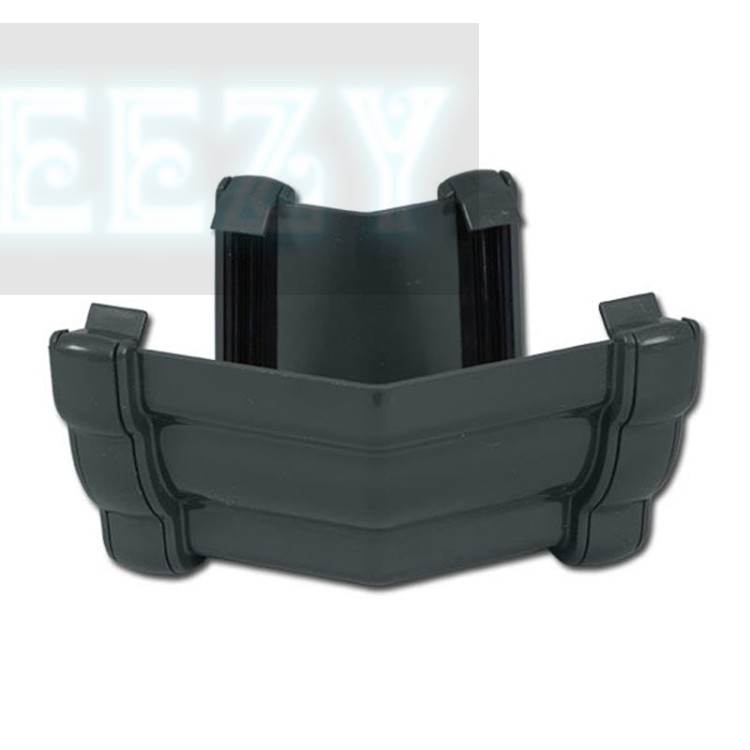 Flo Plast Ogee Gutter External Angle 135? Anthracite Grey Corner Joint Connector 112mm x 52mm RAN4.A