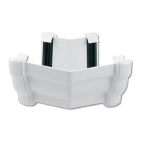 Flo Plast White Ogee Gutter External Angle 135? - Niagara 110mm x 80mm System - RAN4.W