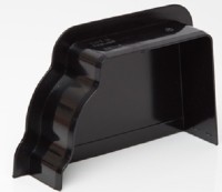 Polypipe Sovereign Internal Stop End RIGHT Hand RH718b BLACK 117x75 High Capacity OGEE system