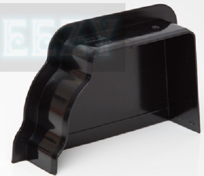Polypipe Sovereign Internal Stop End RIGHT Hand RH718b BLACK 117x75 High Capacity OGEE system