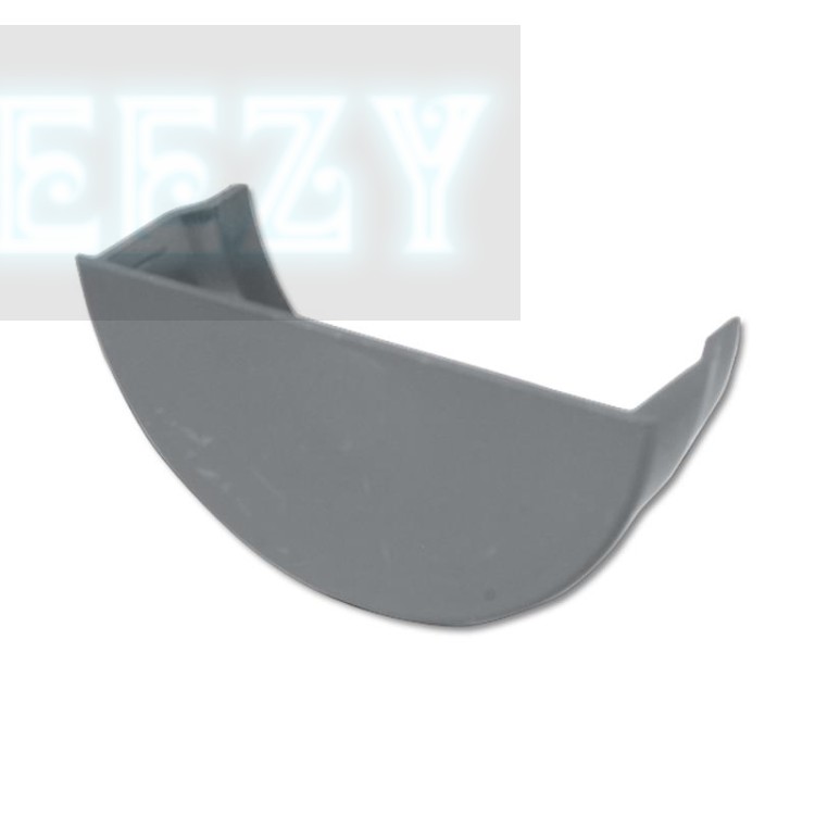 Flo Plast Half Round Gutter Stop End Internal Grey 112mm x 52mm System RE2.G