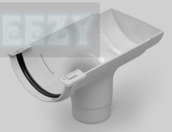 Marley ROC2 Clipmaster 112mm Half Round Gutter Stopend Outlet