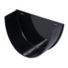 Flo Plast Hi-Cap 115mm x 75mm Gutter Stop End Internal Black REH2.BL - Deep Flow System Stop End