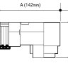 OSMA 4T807 100MM SQUARE STOPEND OUTLET