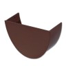 Flo Plast Hi-Cap 115mm x 75mm Gutter Stop End Internal Brown REH2.BR - Deep Flow System Fitting