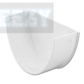 Flo Plast Hi-Cap Gutter Internal Stop End White 115mm x 75mm High Capacity System REH2.W