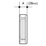 OSMA 4T811 100MM SQUARE GUTTER EXTERNAL STOPEND
