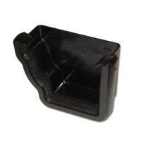 Flo Plast Ogee Gutter Stop End External Right Hand 110mm x 80mm Cast Iron Effect REN2.CI